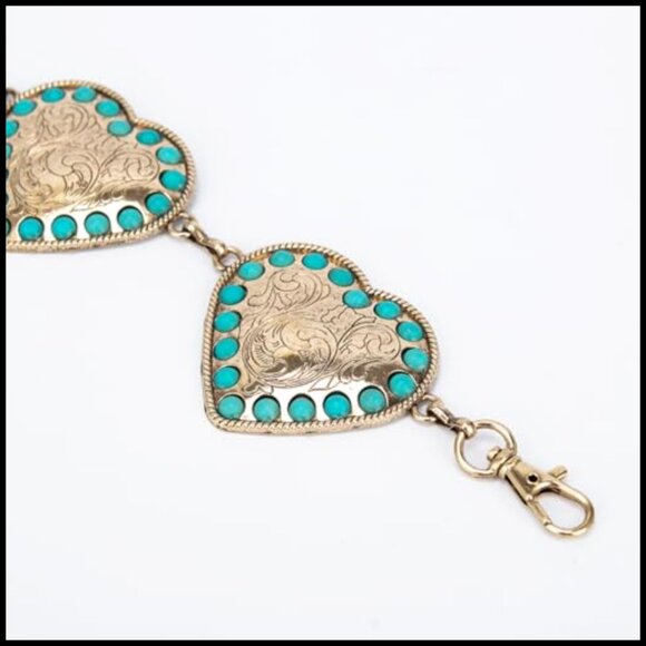 Western Metal Concho Belt Adjustable Chain Waist Y2K Cowgirl Chic - Picture 7 of 7